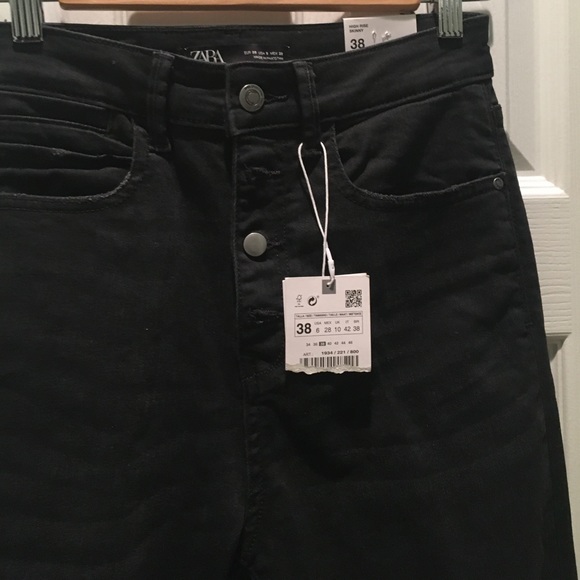 NWT Zara high rise skinny jeans - Picture 5 of 13
